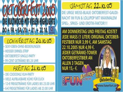 Party Flyer: Oktoberfest 2005 am 21.10.2005 in Erfurt