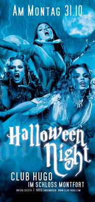 Party Flyer: Helloween @ Schlo Montfort Club Hugo am 31.10.2005 in Langenargen