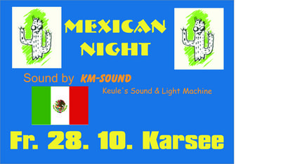 Party Flyer: Mexican Night Karsee am 28.10.2005 in Wangen im Allgu