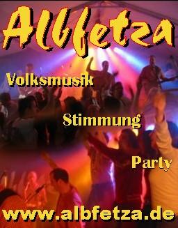 Party Flyer: ALBFETZA - Httengaudi Tour 2005- Volksmusik - Stimmung - Party am 19.11.2005 in Beilstein