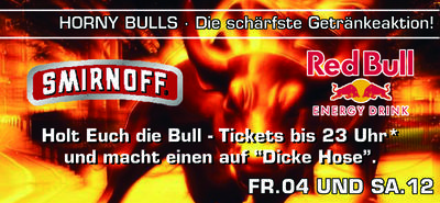 Party Flyer: HORNY BULLS am 12.11.2005 in Balingen