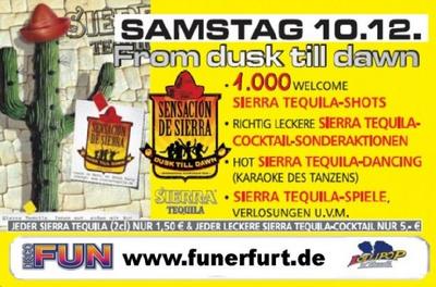 Party Flyer: FROM DUSK TILL DAWN - Sensation de Sierra am 10.12.2005 in Erfurt