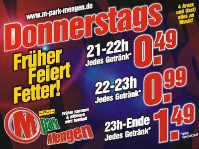 Party Flyer: M-PARK Frher Feiert Fetter! am 22.12.2005 in Mengen