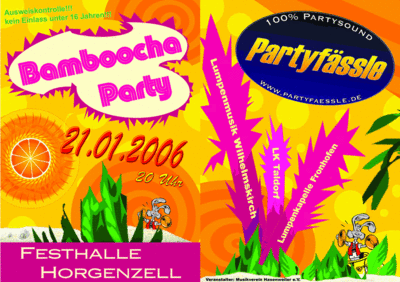 Party Flyer: BAMBOOCHA FASNETSPARTY 2006 am 21.01.2006 in Horgenzell