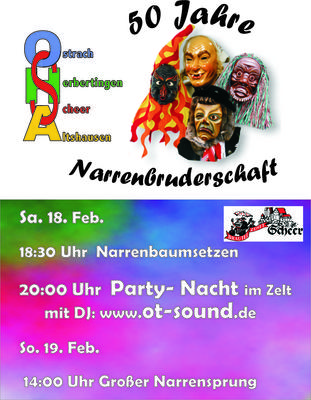 Party Flyer: OHA-Bruderschaftstreffen am 19.02.2006 in Scheer