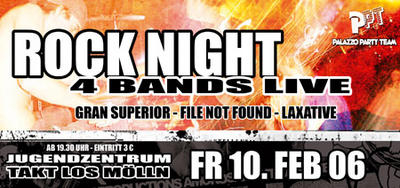 Party Flyer: PPT - Bandabend im Juz am 10.02.2006 in Ratzeburg