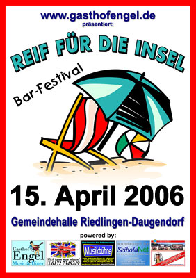 Party Flyer: Reif fr die Insel am 15.04.2006 in Riedlingen