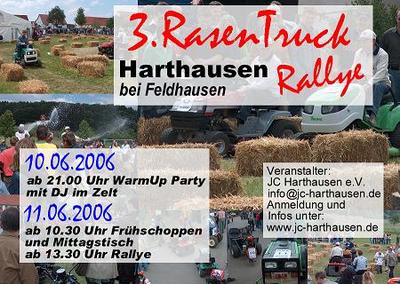 Party Flyer: 3. RasenTruck Rallye am 11.06.2006 in Gammertingen