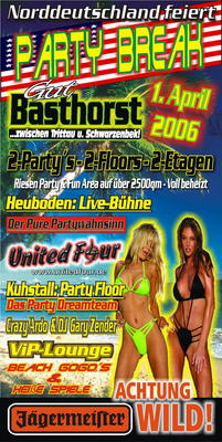 Party Flyer: Norddeutschland feiert Party BREAK am 01.04.2006 in Basthorst