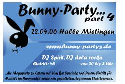 Party Flyer: Bunny-Party am 22.04.2006 in Mietingen