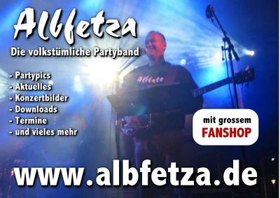 Party Flyer: ALBFETZA - Die volkstmliche Partyband on Tour - Noch lange nicht genug  Tour2006 am 03.06.2006 in Ehningen