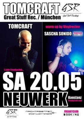 Party Flyer: 1 JAHR FREAKYCLUB WITH TOMCRAFT am 20.05.2006 in Konstanz