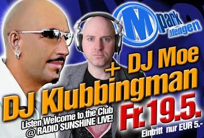 Party Flyer: M-PARK LADIES CLUBNIGHT + DJ KLUBBINGMAN + DJ MOE am 19.05.2006 in Mengen