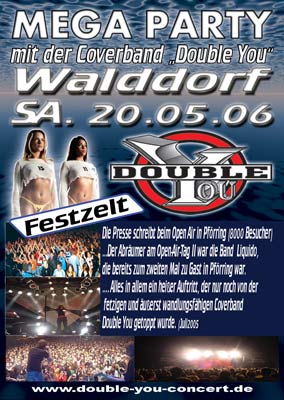 Party Flyer: Double You rockt Walddorf am 20.05.2006 in Altensteig