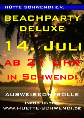 Party Flyer: BEACHPARTY DELUXE am 14.07.2006 in Schwendi