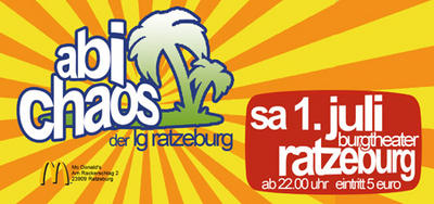 Party Flyer: Abi Chaos am 01.07.2006 in Ratzeburg
