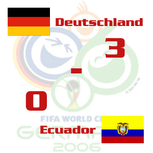Party Flyer: Fuball Weltmeisterschaft 2006 Deutschland - Ecuador am 20.06.2006 in Berlin