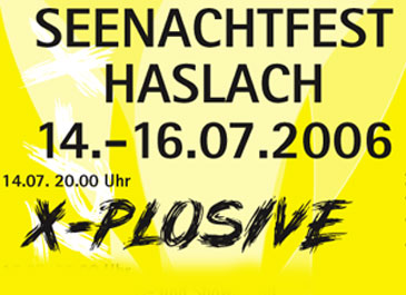 Party Flyer: Seenachtsfest mit X-Plosive am 14.07.2006 in Rot/Rot