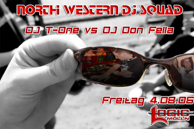 Party Flyer: North-West DJ -Squad am 04.08.2006 in Mlln
