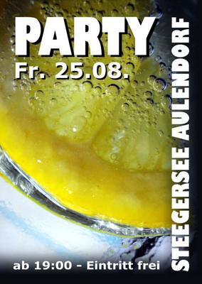 Party Flyer: Steegersee Party am 25.08.2006 in Aulendorf