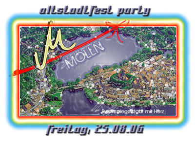 Party Flyer: Altstadtfest-Party am 25.08.2006 in Mlln