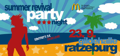 Party Flyer: Summer Revival Party Night am 23.09.2006 in Ratzeburg