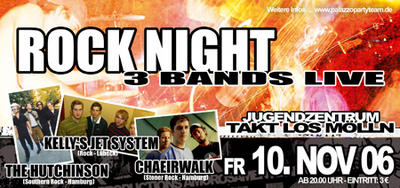 Party Flyer: Rock Night am 10.11.2006 in Mlln