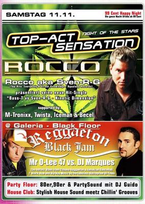 Party Flyer: Ziegelei - Top Act Rocco am 11.11.2006 in Sierksrade