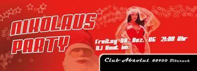 Party Flyer: Nikolaus Party am 08.12.2006 in Biberach an der Ri