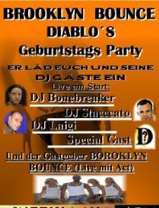 Party Flyer: BROOKLYN BOUNCE DIABLOS Geburtstag Party im NIGHTPARC am 23.12.2006 in Rostock