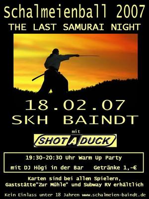 Party Flyer: Schalmeienball 2007 am 18.02.2007 in Baindt