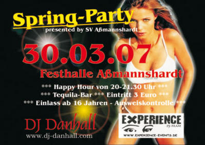 Party Flyer: Spring-Party (Amannshardt) am 30.03.2007 in Schemmerhofen