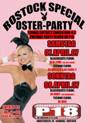 Party Flyer: Rostock Spezial OSTER-PARTY am 07.04.2007 in Rostock