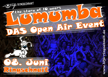 Party Flyer: LUMUMBA 2007 - DAS Open Air Event am 08.06.2007 in Biberach an der Ri