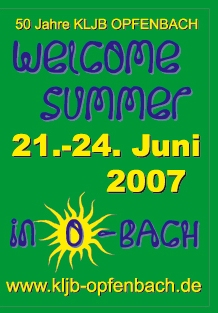 Party Flyer: Welcome summer in O-Bach am 21.06.2007 in Opfenbach
