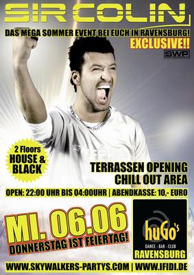 Party Flyer: SIR COLIN ***SWISS HOUSE DJ NR.1*** am 06.06.2007 in Ravensburg