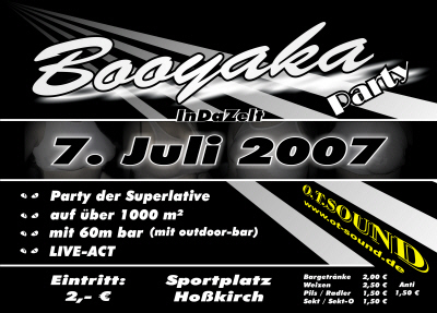 Party Flyer: BOOYAKA - Party 2007 am 07.07.2007 in Hokirch