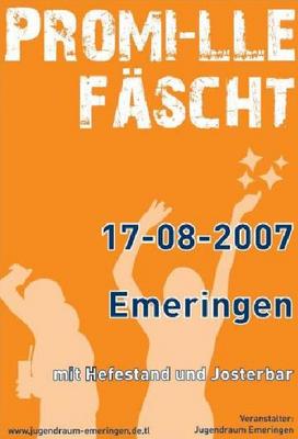 Party Flyer: 4. -Fscht am 17.08.2007 in Emeringen
