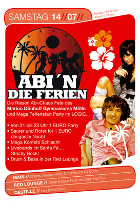 Party Flyer: ABI' N die Ferien am 14.07.2007 in Mlln