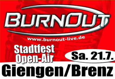 Party Flyer: Stadtfest in Giengen mit BurnOut am 21.07.2007 in Giengen an der Brenz