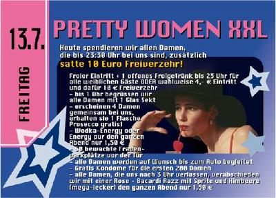 Party Flyer: SuperMx | Pretty Woman XXL am 13.07.2007 in Senden