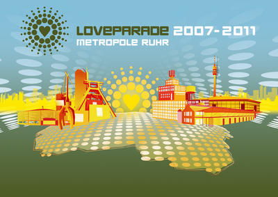 Party Flyer: Loveparade 2007 // Essen am 25.08.2007 in Essen
