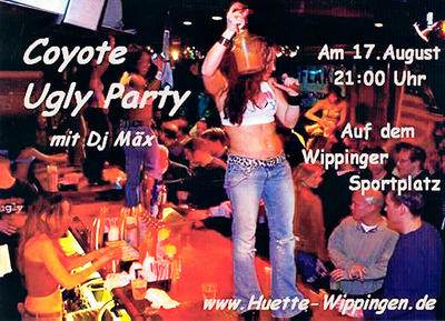 Party Flyer: CUP Party am 17.08.2007 in Blaustein