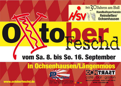 Party Flyer: Oxtoberfeschd am 08.09.2007 in Ochsenhausen