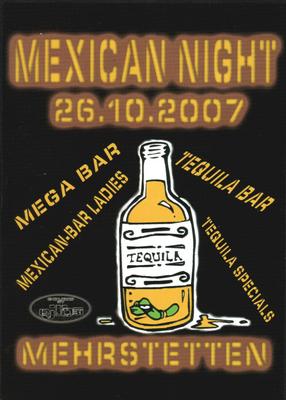 Party Flyer: Mexican Night am 26.10.2007 in Mehrstetten