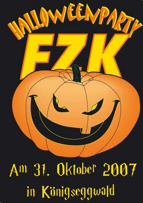 Party Flyer: Kwalder Halloween - Party am 31.10.2007 in Knigseggwald