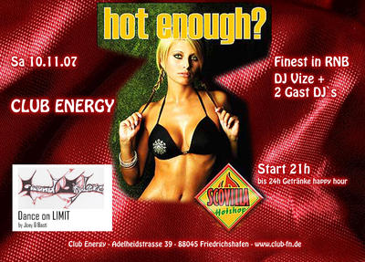 Party Flyer: Finest in RNB am 10.11.2007 in Friedrichshafen