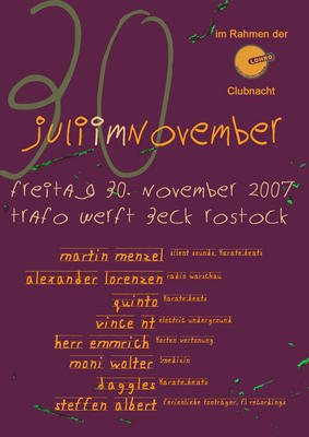 Party Flyer: Juli im November meets Lohro-Nightraxx am 30.11.2007 in Rostock