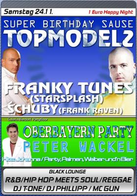 Party Flyer: Nacht Arena Ziegelei - Topmodelz Live am 24.11.2007 in Gro Weeden