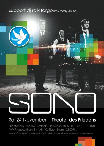 Party Flyer: LIVE: SONO am 24.11.2007 in Rostock
